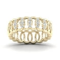 thumbnail image 1 of CARATS FOR YOU 14K Yellow Gold 1/4cttw Natura Diamond Cuban Link Fashion Ring (0.25 Carat, I-J Color, I2-I3 Clarity), Ring Size-6, 1 of 6