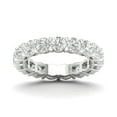 thumbnail image 1 of CARATS FOR YOU 4.04 Carat Diamond Eternity Bands with White Natural Diamond in 14K White Gold (I-J Color, I2-I3 Clarity), Ring Size-6.5, 1 of 6