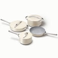 thumbnail image 1 of Caraway Ceramic Non-Stick Pots & Pans Cookware Set, 12- Piece, Cream, 1 of 10