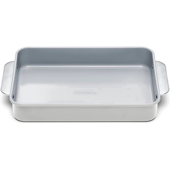Caraway Non-Stick Ceramic 9”x13” Rectangle Pan - Naturally Slick Ceramic Coating - Perfect for Brownies, Lasagnas, and More - Gray