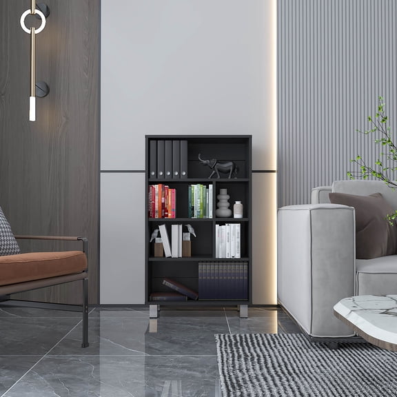 Engineered Wood Bookcase - Easy to Assemble for Home Book Organization