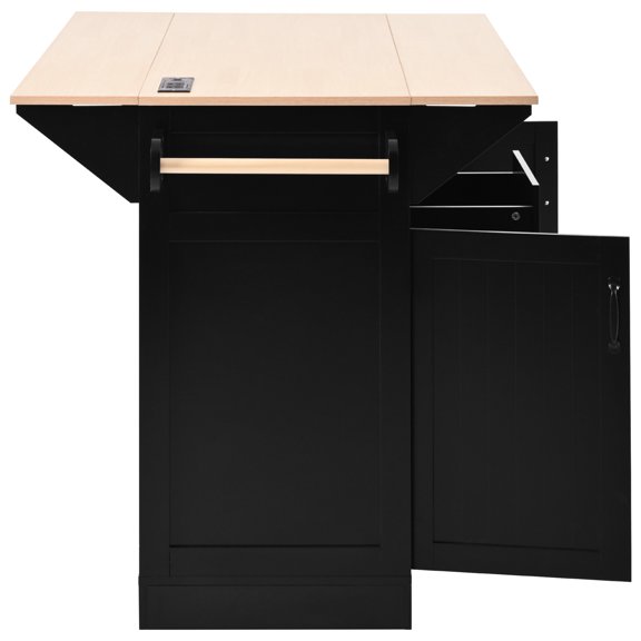 CARB Phase II MDF - Dual Drop Leaf Design - Family Dining - Sturdy Structure & Storage