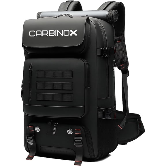 Carbinox Backpack for Men, Large Capacity Bag, 77 Liters, 600D Polyester, Multifunctional for Outdoor Activities