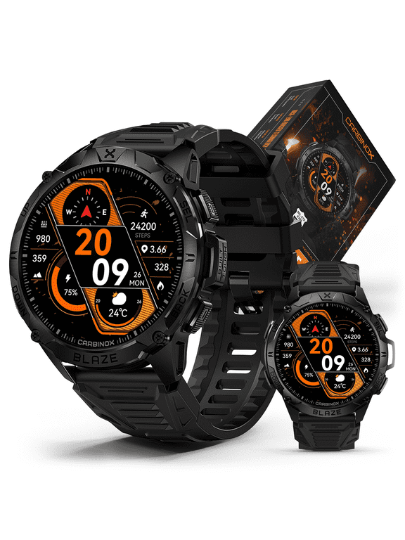 Blaze Smartwatch with GPS, Waterproof IP69K, Rugged Fitness Tracker for Android & iOS, 170+ Sports Modes