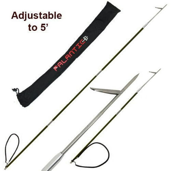 CARBON FIBER 7' Travel Spearfishing 3-Piece Pole Spear Single Flopper Tip