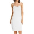 thumbnail image 1 of CARCOS Women's Dress Slips Basic Adjustable Spaghetti Strap Cami Under Dress White, M, 1 of 6