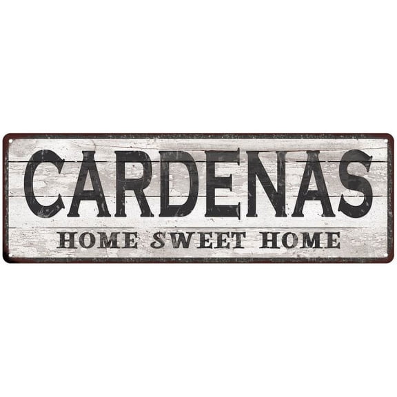 CARDENAS Home Sweet Home Country Look 6x18 Metal Sign 106180045882