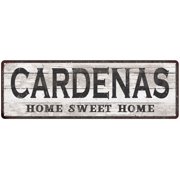 CARDENAS Home Sweet Home Country Look Gift 6x18 Metal Sig 206180045882
