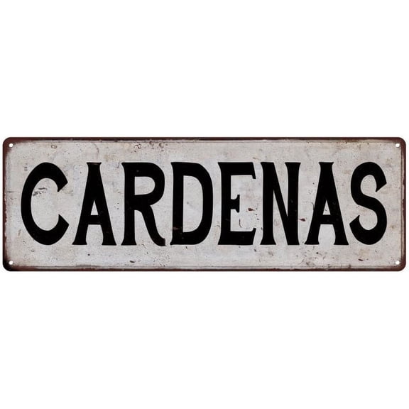 CARDENAS Vintage Look Rustic Chic Metal Sign 6x18 106180036882