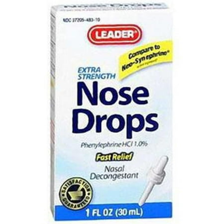CARDINAL HEALTH - PHARMA PH3644564 Leader Extra Strength Nose Drops, 1 oz.