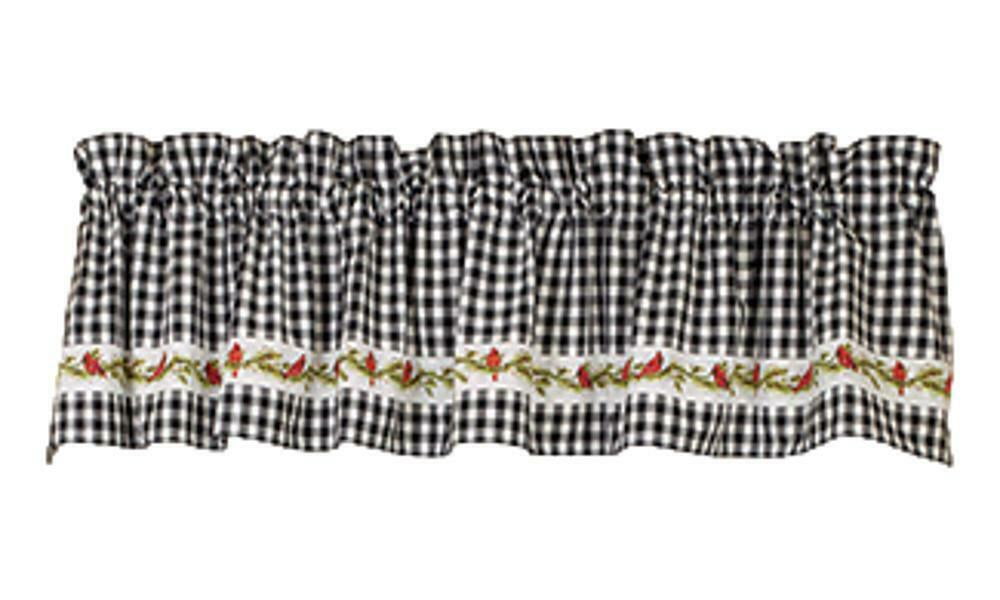 Country House Collection 33064 Cardinal 'N' Pine Valance, 14-inch ...
