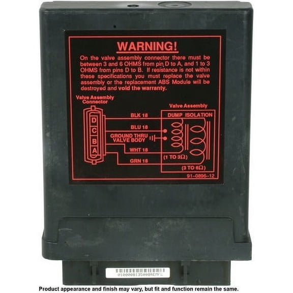 CARDONE ABS Control Module P/N 12-1000 for 1988-1993 Chevrolet GMT-400 & S Truck, 1 lb