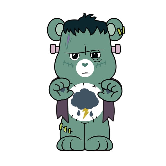 CARE BEARS X UNIVERSAL MONSTERS GRUMPY BEAR X FRANKENSTEIN MONSTER PVC BANK