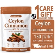 CARE GIFT Ceylon Cinnamon Dietary Supplement, 150 Softgels