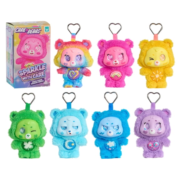 Happy Haul Care Bears Sparkle with Care Vinyl Plush, Short-Run Drop 3 Collectible, Ages 8+