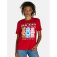 thumbnail image 1 of Care Bears Christmas Holiday Graphic T-Shirts, Women's Juniors, 1 of 5