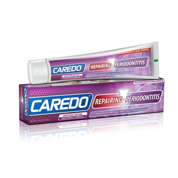 CAREDO Hydroxyapatite Gum Care Toothpaste for Adults, Fluoride-Free Daily Toothpaste for Sensitive Gums, Fresh Breath & Healthy Gum Support, SLS-Free, 3.52 oz
