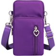 thumbnail image 1 of CAREFORM 3-Layers Crossbody Bag Cellphone Pouch Armband Wallet Nylon Smartphone Purse with Earphone Hole, 1 of 1