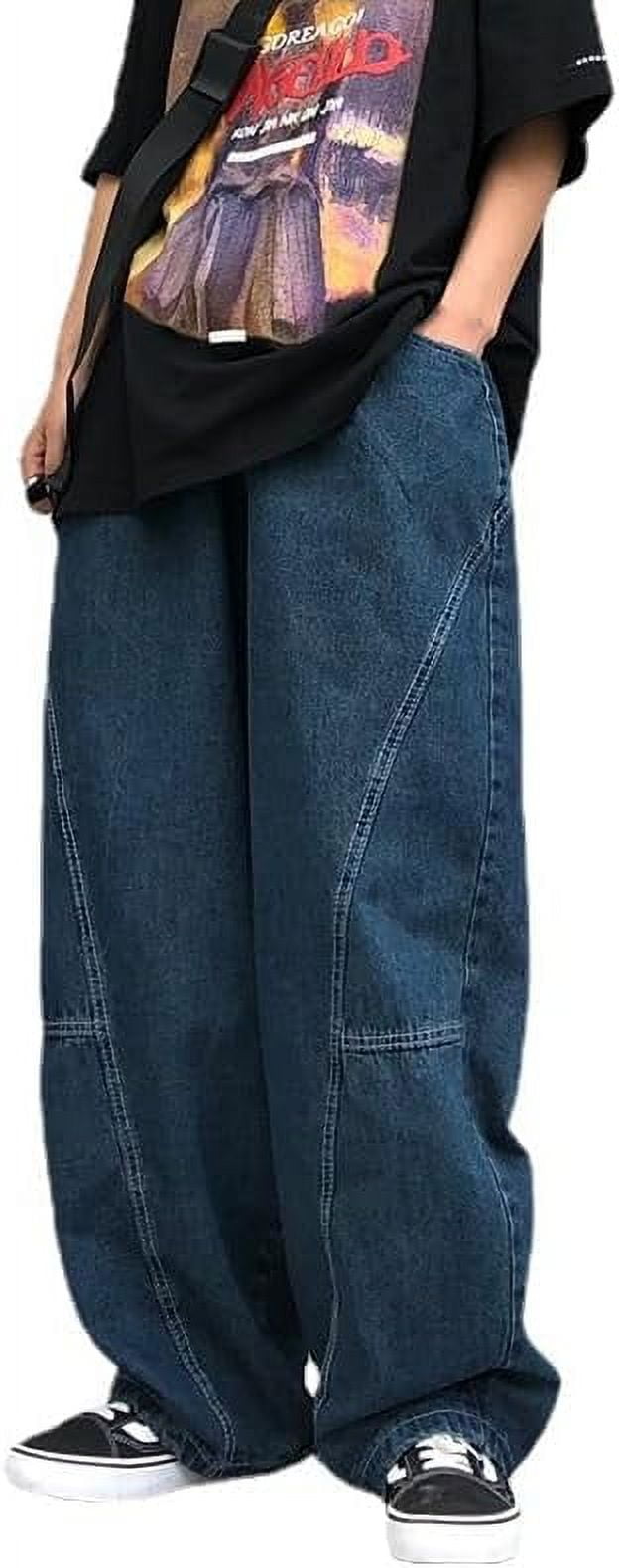 Kukuzhu Baggy Jeans for Women Men Y2K Cargo Jeans Fairycore