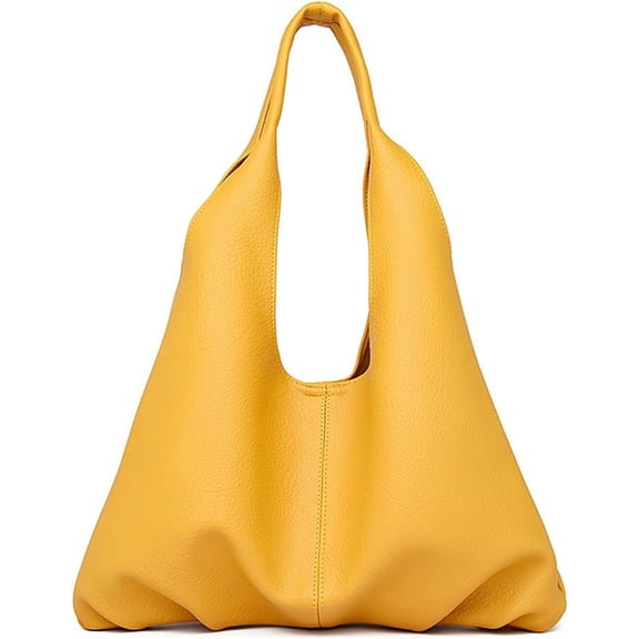 CAREFORM Soft Vegan Leather Shoulder Bag for Women Fashion Hobo Purse Large Dumpling Totes Handbag 2pcs Set Top Handle Satchel