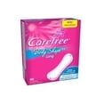 thumbnail image 1 of CAREFREE Body Shape Pantiliners Long Unscented 46 Each, 1 of 5