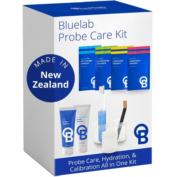 CAREKITPHCON Probe Care Kit for pH and Conductivity (TDS/PPM) Probes and Pens with 4 Solutions and Cleaners, Cleaning Kit Tool for Hydroponic system and Indoor Plant Grow VT1