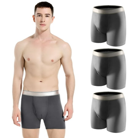 CARER Incontinence Underwear for Men with Front Fly Washable Mens Incontinence Briefs for Bladder Leakage