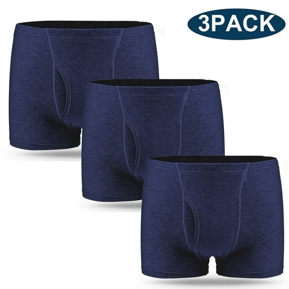 CARER Mens Incontinence Boxer Briefs Leakproof Urinary Incontinence Underwear for Men with Front Absorbent Area