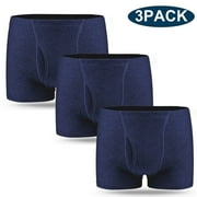 CARER Mens Incontinence Boxer Briefs Leakproof Urinary Incontinence Underwear for Men with Front Absorbent Area