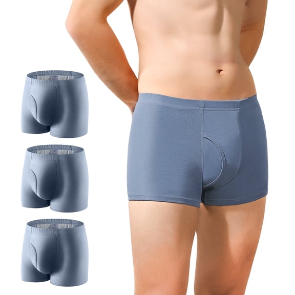 CARER Mens Incontinence Underwear Washable Bladder Control Briefs Reusable Incontinence Underwear for Men with Absorption Area