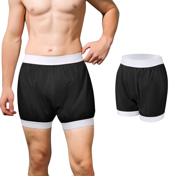 CARER Noiseless Nylon Adult Diaper Cover Wide Elastic Washable Underwear for Elderly