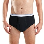 CARER Washable Absorbency Urinary Incontinence Underwear for Men, Bladder Leak Proof Briefs 1 Pack