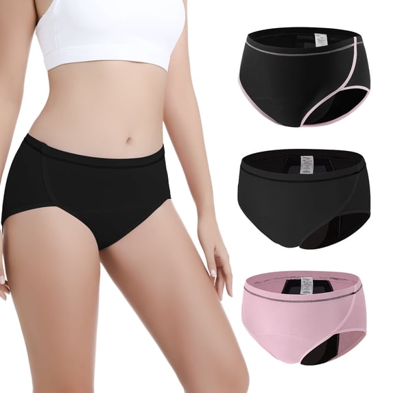 CARER Women’s Washable Incontinence Underwear, Reusable Leak-Proof Panties for Bladder Control, Up to 150ml Absorbency