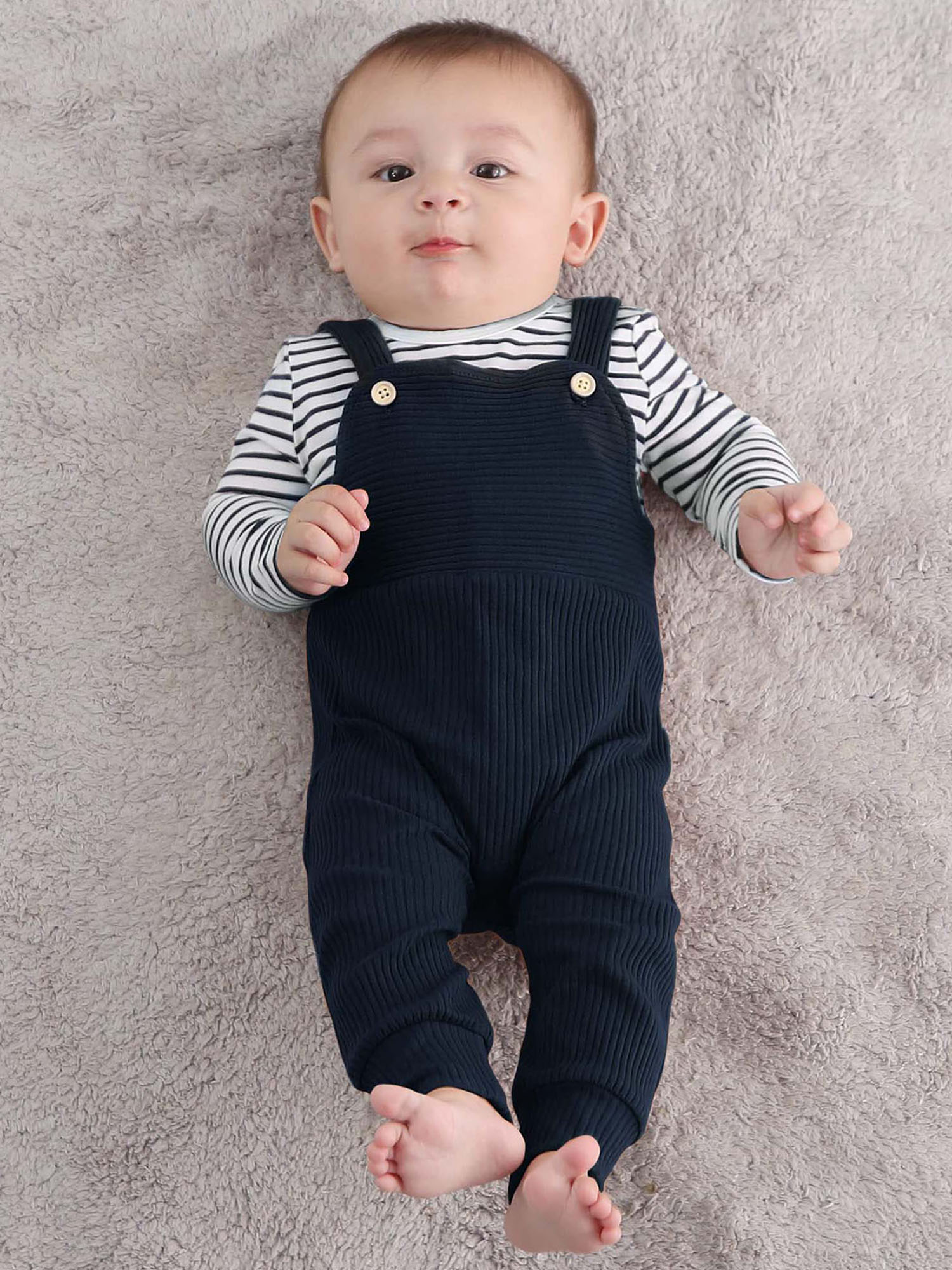 CARETOO Baby Boy Clothes 0 24M 2Pcs Infant Romper Bodysuit Casual CARETOO Baby Boy Clothes 0 24M 2Pcs Infant Romper Bodysuit Casual