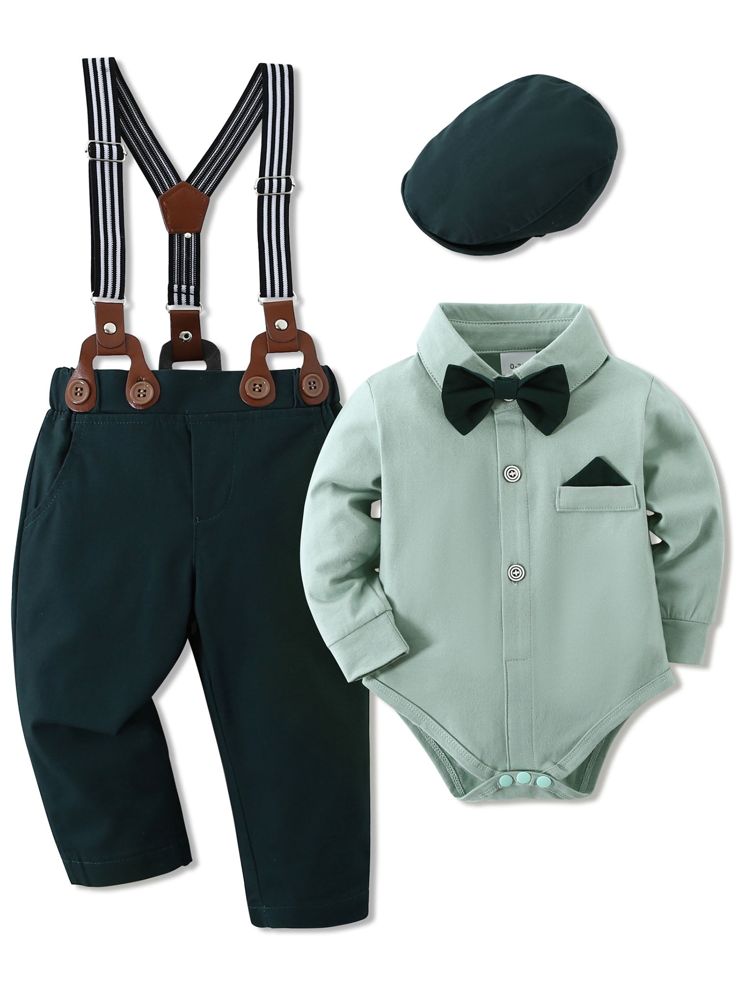 CARETOO Baby Boy Clothes 1218 Months Infant Gentleman Outfit Shirt