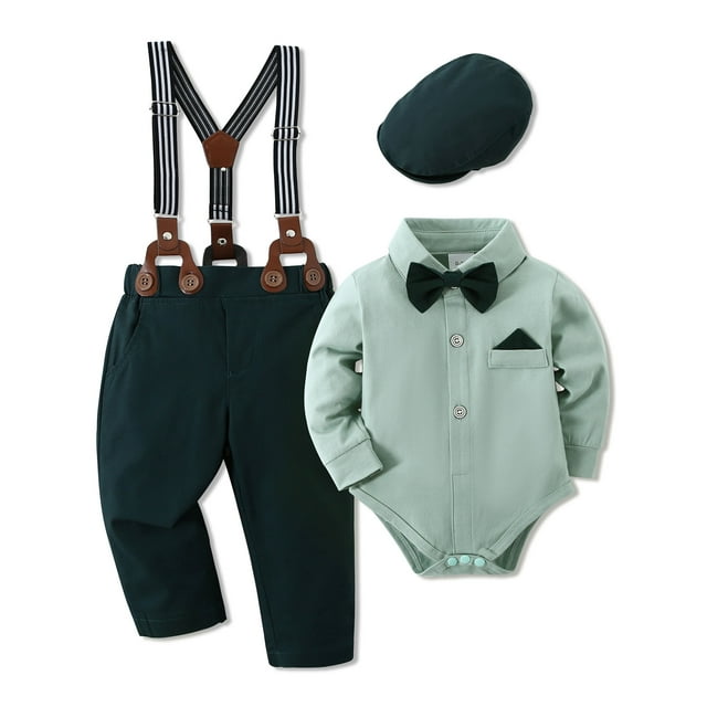 CARETOO Baby Boy Clothes 1218 Months Infant Gentleman Outfit Shirt