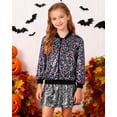 thumbnail image 1 of CARETOO Girls' Sequin Bomb Jacket Shiny Set Long Sleeved Zipper Bright Color for Girls' Kid Birthday Concert Varsity Jacket, 1 of 7