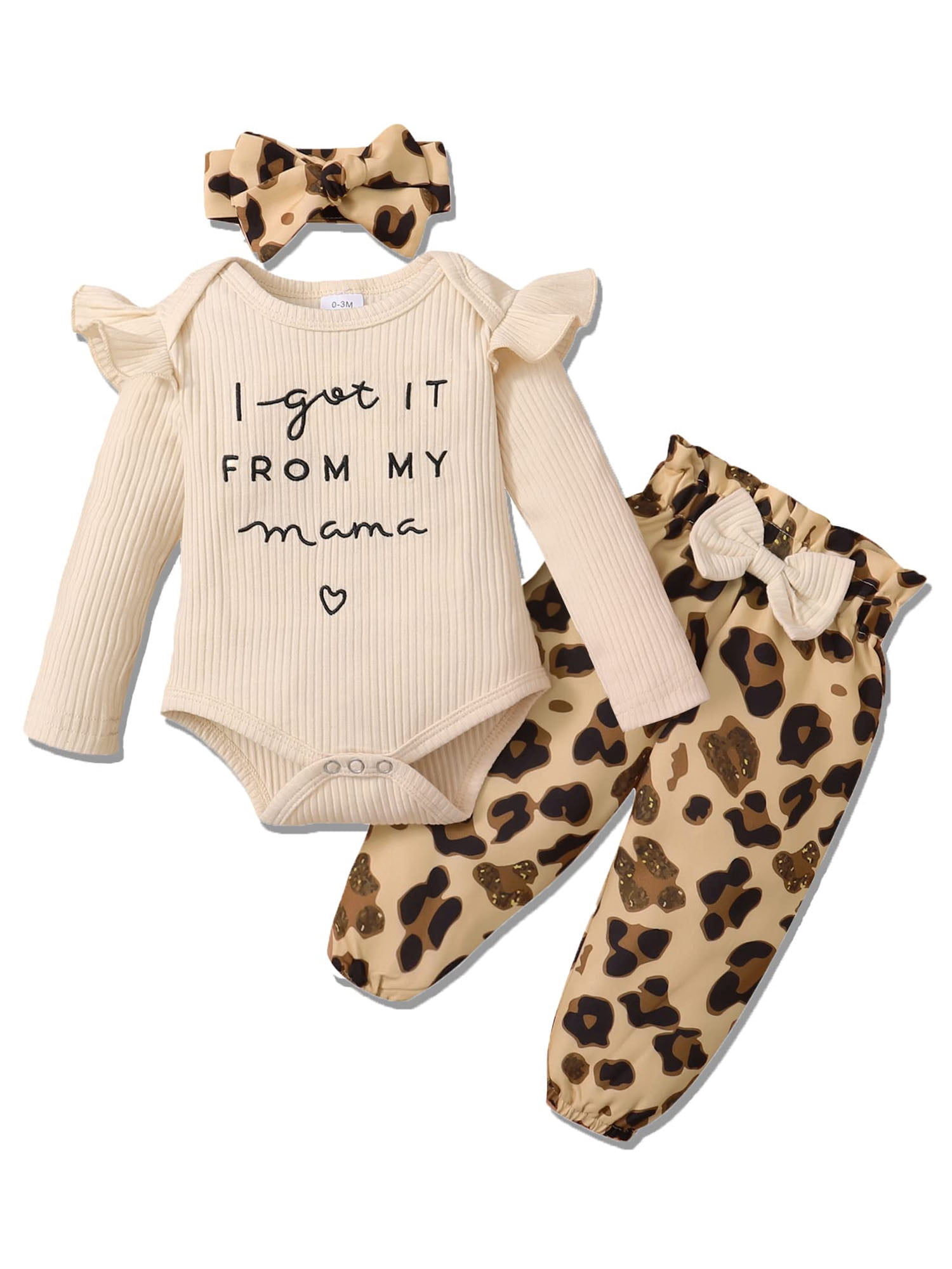 CARETOO Newborn Baby Girl Clothes, Infant Girl Outfits Long Sleeve