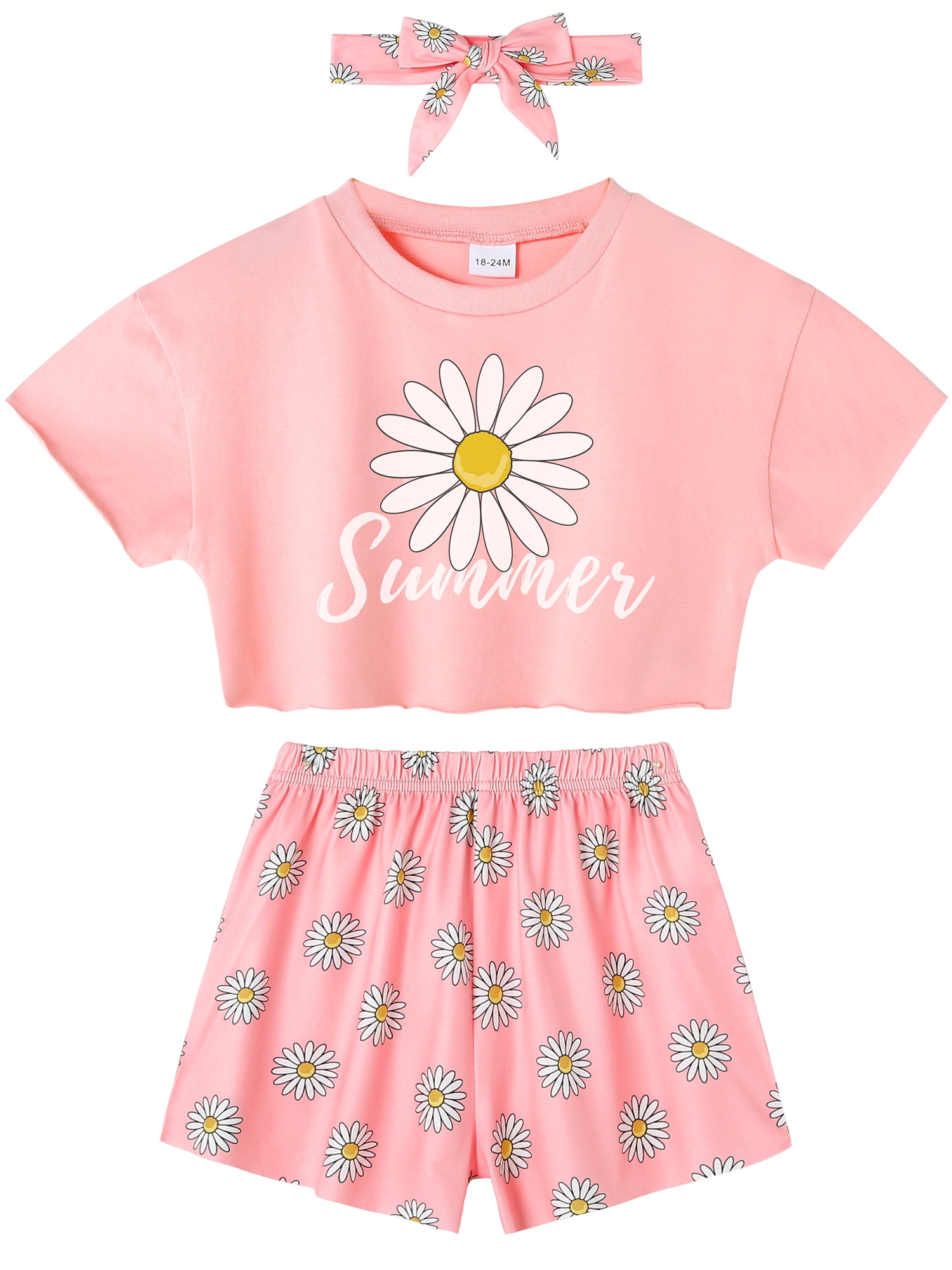 CARETOO Toddler Baby Girl Clothes 12 18 24 Months Summer Casual Top