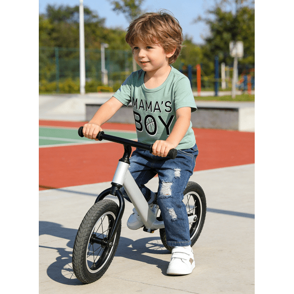 CARETOO Toddler Boy Clothes Summer Casual Sports Outfits Fabric Cotton Set Short Sleeve T Shirt Tee Denim Pants