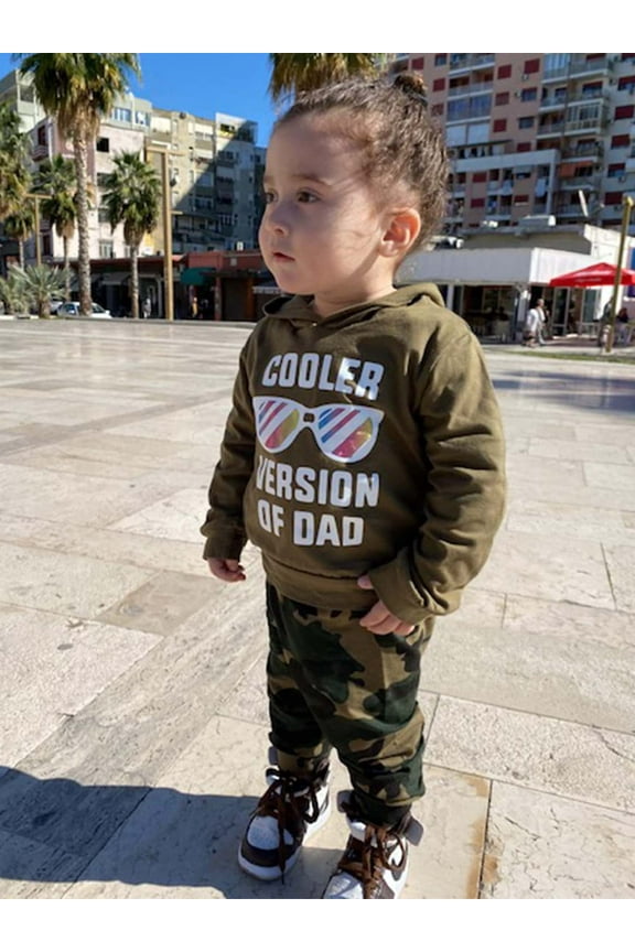 Toddler Boy Girls Clothes Casual Outfits Letter Printed Hoodies Pants 2PCS Set Cotton Fabric