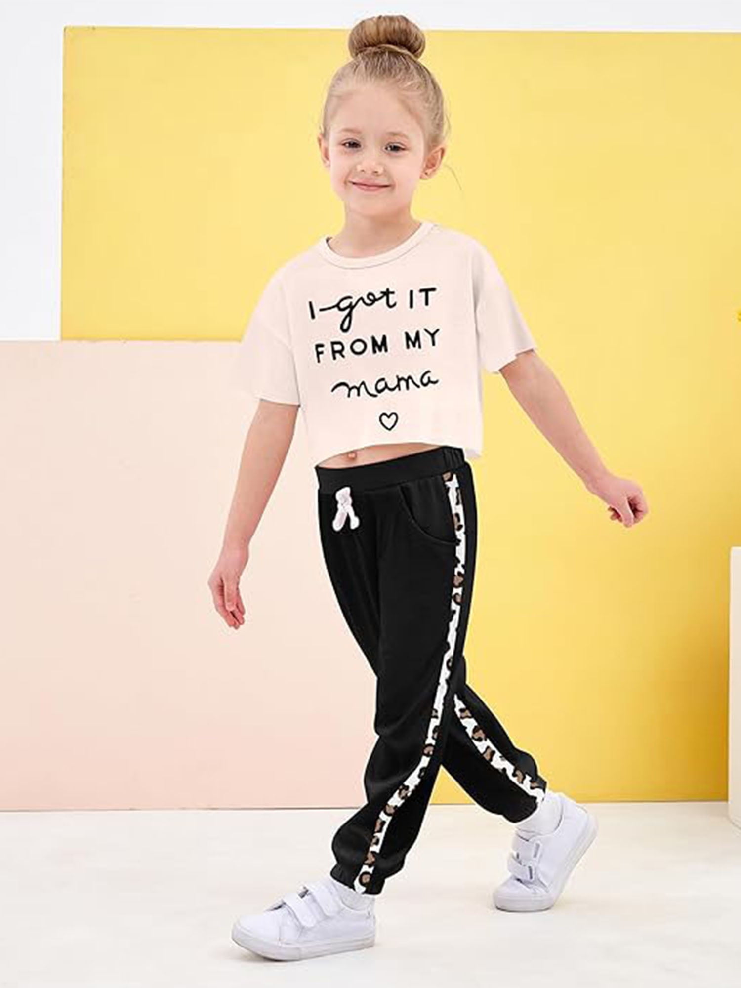CARETOO Toddler Girl Clothes Baby Outfits Tie Dye Short Sleeve Shirt Long Pants 2PCS Clothing Set