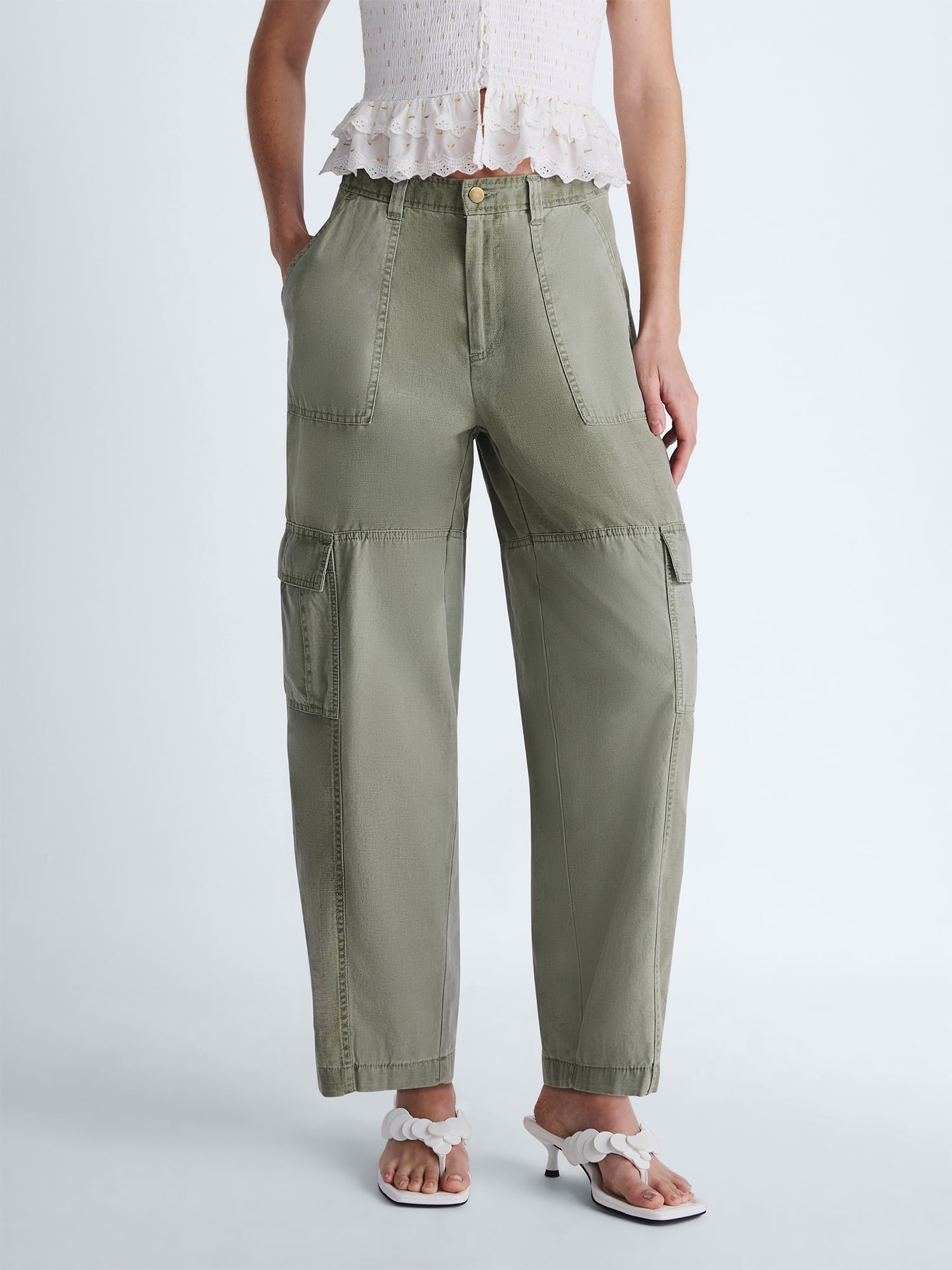 Scoop Women's and Women's Plus Cargo Barrel Pant, Sizes 0-26W