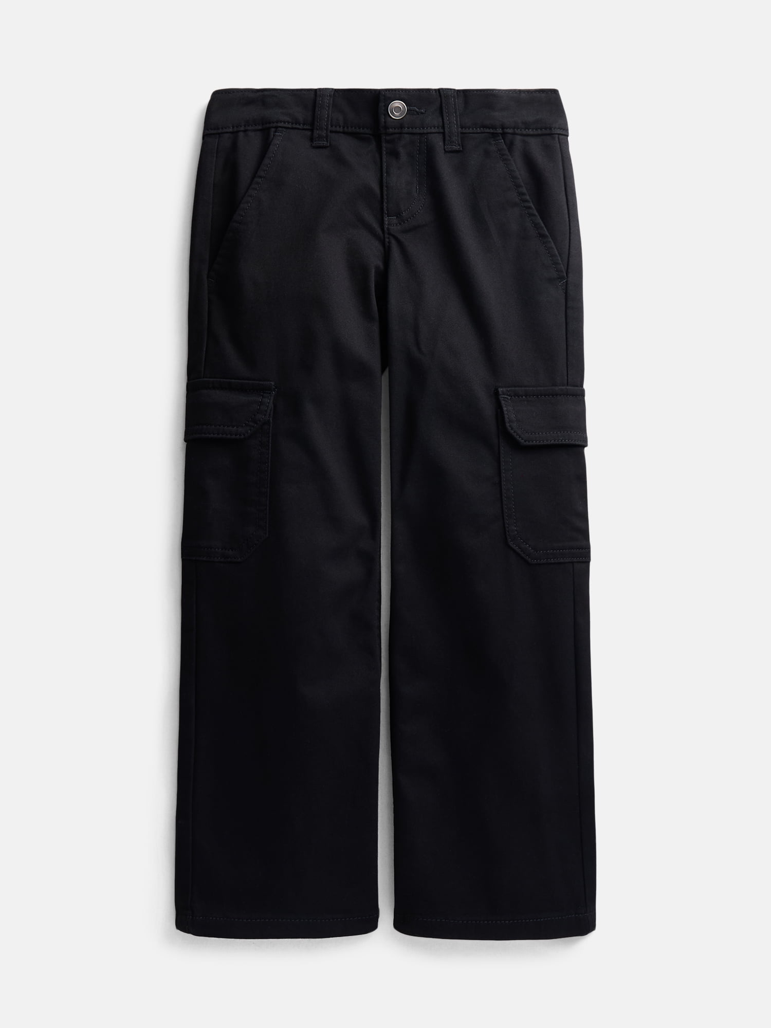 Wonder Nation Girls Wide Leg Cargo Jeans, Sizes 4-18 & Plus