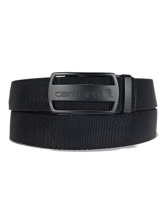 Nylon Webbing Ratchet Belt, One Size Fits Most, Black