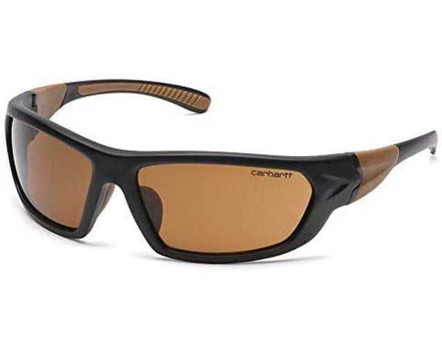 CARHARTT CHB219 Safety Glasses Polarized Cabondale Bronze Lens Black Frame