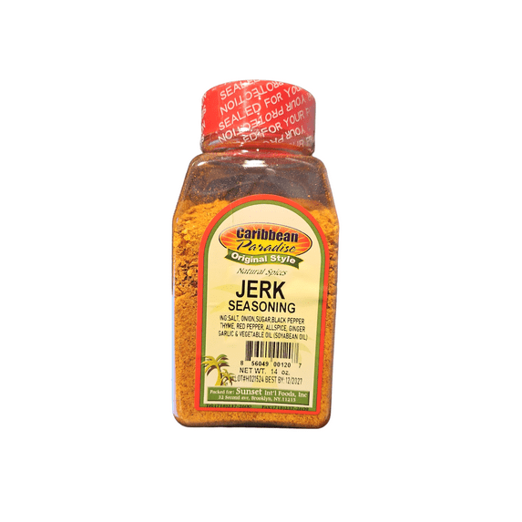CARIBBEAN PARADISE JERK SEASONING 14 OZ -JAMAICAN STYLE JERK SEASONING
