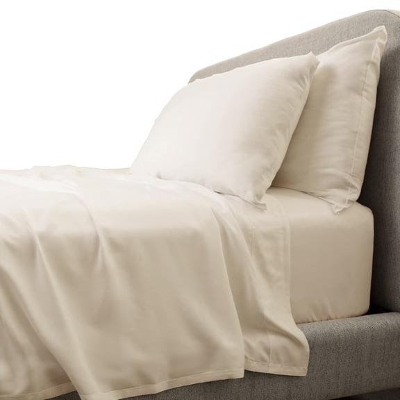 CARILOHA Aloha Soft 100% Viscose from Bamboo Sheets - 4-Piece Full Sheet Set - OEKO-TEX Standard 100 - Natural