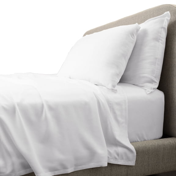 CARILOHA Aloha Soft 100% Viscose from Bamboo Sheets - 4-Piece King Sheet Set - OEKO-TEX Standard 100 - White