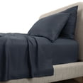 thumbnail image 1 of CARILOHA Aloha Soft 100% Viscose from Bamboo Sheets - 4-Piece Queen Sheet Set - OEKO-TEX Standard 100 - Cape Blue, 1 of 8